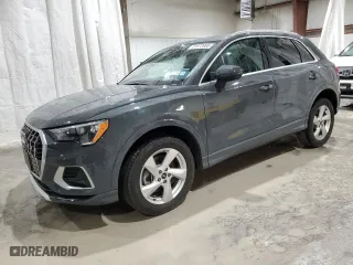2022 Audi Q3 Premium with VIN WA1AUCF33N1002302, listed as a Copart auction lot 51973985 with 49,886 mi miles and Salvage Title. Bid and sale history available at carsss.com. Image 1.