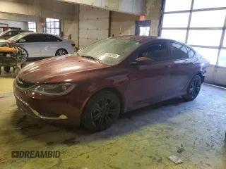 2015 Chrysler 200 Limited with VIN 1C3CCCAB2FN537247, listed as a Copart auction lot 41832895 with 115,632 mi miles and Salvage Title. Bid and sale history available at DreamBid. Image 1.