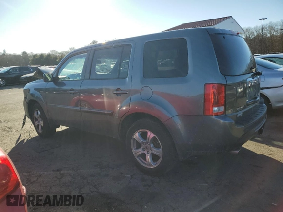 2012 Honda Pilot EX-L with VIN 5FNYF4H71CB072275, listed as a Copart auction lot 43347615 with Not Provided miles and Salvage Title. Bid and sale history available at DreamBid. Image 2.