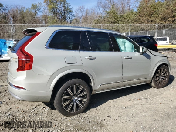 2022 Volvo XC90 Inscription with VIN YV4A22PL1N1862099, listed as a Copart auction lot 80474624 with Not provided miles and Salvage title. Bid and sale history available at DreamBid. Image 3.