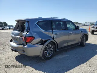 2020 Infiniti QX80 LUXE with VIN JN8AZ2NE0L9252099, listed as a Copart auction lot 48903275 with 88,500 mi miles and Salvage Title. Bid and sale history available at carsss.com. Image 3.