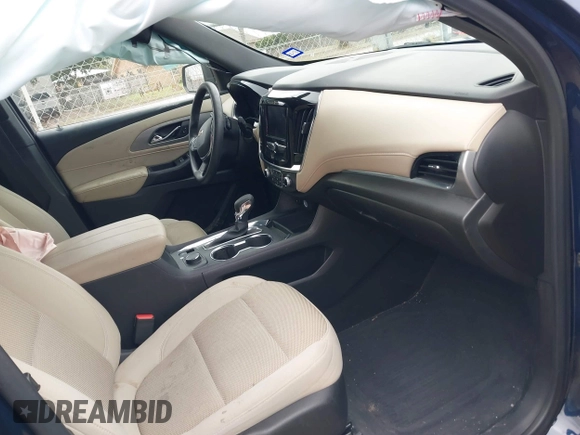 2022 Chevrolet Traverse LS with VIN 1GNERFKW6NJ147951, listed as a IAAI auction lot 41388931 with 57,424 mi miles and . Bid and sale history available at DreamBid. Image 5.