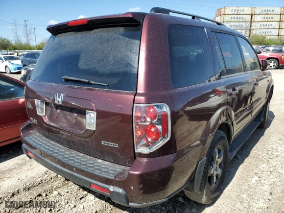 2007 Honda Pilot EX-L with VIN 5FNYF18527B025243, listed as a Copart auction lot 51981585 with 273,134 mi miles and Salvage Title. Bid and sale history available at carsss.com. Image 3.