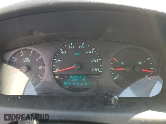 2011 Chevrolet Impala LS Retail with VIN 2G1WA5EK2B1184856, listed as a Copart auction lot 44653745 with 110,914 mi miles and Clean Title. Bid and sale history available at DreamBid. Image 9.
