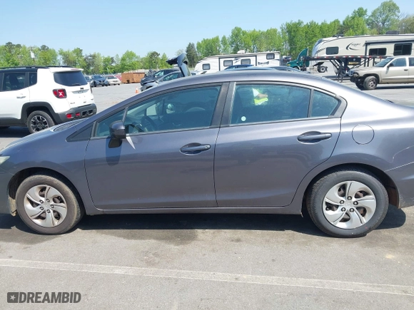 2015 Honda Civic Sedan LX with VIN 19XFB2F50FE095498, listed as a IAAI auction lot 42077072 with 211,682 mi miles. Bid and sale history available at carsss.com. Image 14.