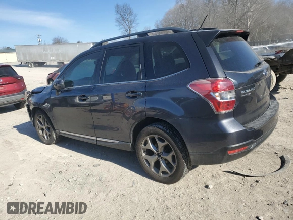 2015 Subaru Forester Touring with VIN JF2SJAUC4FH438015, listed as a Copart auction lot 42034725 with 169,566 mi miles and Salvage Title. Bid and sale history available at DreamBid. Image 2.