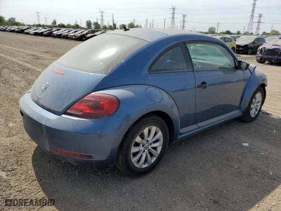 2017 Volkswagen Beetle 1.8T Fleet with VIN 3VWF17ATXHM613449, listed as a Copart auction lot 72195334 with 123,911 mi miles and Salvage Title. Bid and sale history available at carsss.com. Image 3.