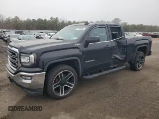 2019 GMC Sierra 1500 Limited SLE with VIN 2GTV2MEC9K1238804, listed as a Copart auction lot 49499035 with 110,297 mi miles and Salvage Title. Bid and sale history available at carsss.com. Image 1.