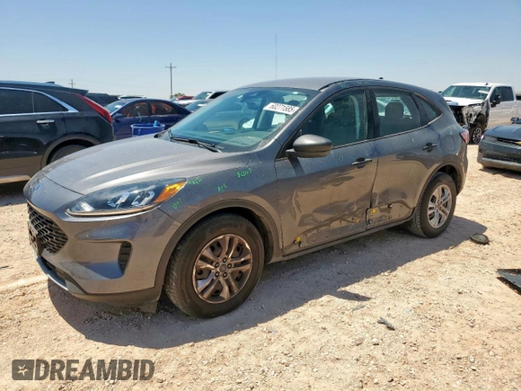 2022 Ford Escape S with VIN 1FMCU0F62NUB47672, listed as a Copart auction lot 60271585 with 53,894 mi miles and Salvage title. Bid and sale history available at DreamBid. Image 1.