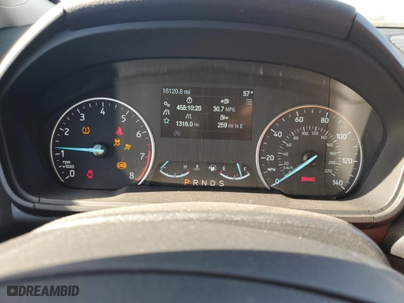 2019 Ford EcoSport SE with VIN MAJ3S2GE3KC254751, listed as a Copart auction lot 74197164 with 16,120 mi miles and Salvage Title. Bid and sale history available at carsss.com. Image 9.