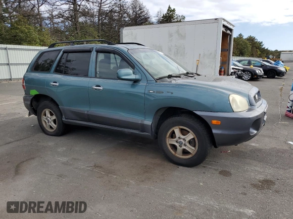 2003 Hyundai Santa Fe GLS with VIN KM8SC73D03U421863, listed as a Copart auction lot 71573724 with 184,028 mi miles and Salvage Title. Bid and sale history available at carsss.com. Image 4.