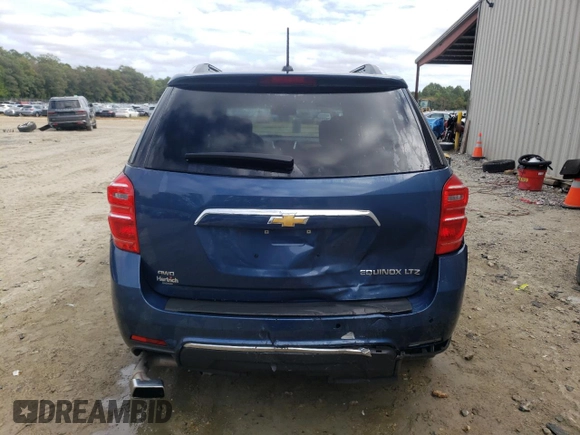 2016 Chevrolet Equinox LTZ with VIN 2GNFLGE36G6206722, listed as a Copart auction lot 70483874 with 73,409 mi miles and Salvage Title. Bid and sale history available at carsss.com. Image 6.