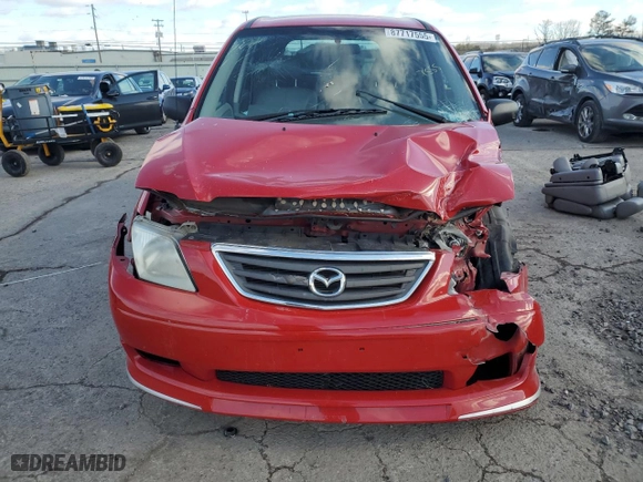 2000 Mazda MPV DX with VIN JM3LW28G0Y0132641, listed as a Copart auction lot 87717555 with 159,657 mi miles and Salvage Title. Bid and sale history available at carsss.com. Image 5.