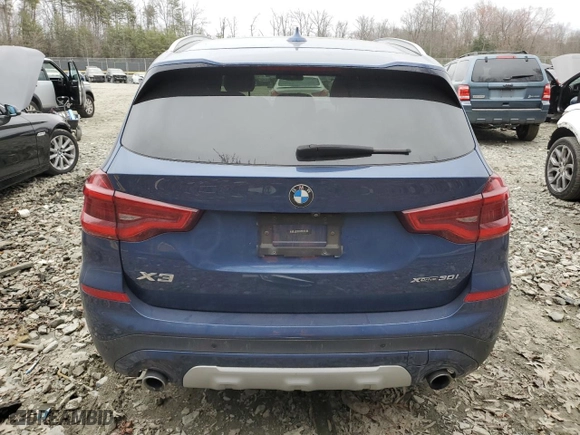 2019 BMW X3 xDrive30i with VIN 5UXTR9C52KLP83143, listed as a Copart auction lot 48942805 with 101,373 mi miles and Salvage Title. Bid and sale history available at carsss.com. Image 6.