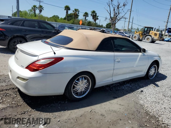 2007 Toyota Solara SE with VIN 4T1FA38P57U109756, listed as a Copart auction lot 52025605 with 203,845 mi miles and Salvage Title. Bid and sale history available at carsss.com. Image 3.
