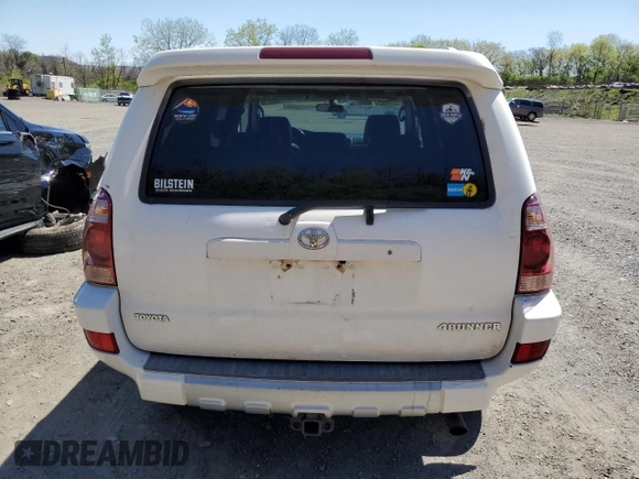 2004 Toyota 4Runner SR5 with VIN JTEBU14R140031254, listed as a Copart auction lot 55042515 with 237,882 mi miles and Clean Title. Bid and sale history available at DreamBid. Image 6.