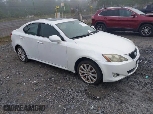 2008 Lexus IS 250 with VIN JTHCK262185021125, listed as a IAAI auction lot 42116078 with 161,617 mi miles. Bid and sale history available at carsss.com. Image 1.