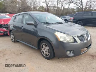2009 Pontiac Vibe w/1SB with VIN 5Y2SP67059Z460115, listed as a IAAI auction lot 41480483 with 201,245 mi miles. Bid and sale history available at carsss.com. Image 1.