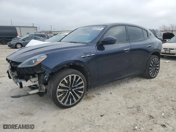 2023 Maserati Grecale Modena with VIN ZN682AVM1P7407775, listed as a Copart auction lot 88538195 with 22,543 mi miles and Salvage Title. Bid and sale history available at carsss.com. Image 1.