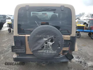 1999 Jeep Wrangler Sahara with VIN 1J4FY49S7XP468754, listed as a Copart auction lot 44618515 with 181,922 mi miles and Salvage Title. Bid and sale history available at carsss.com. Image 6.