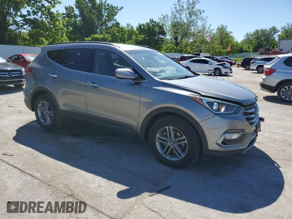 2017 Hyundai Santa Fe 2.4L z VIN 5NMZU3LB2HH025486, wystawiony jako Copart lot #58055185 z przebiegiem 120 364 mil mil oraz Szkoda całkowita • Salvage title. Historia ofert i sprzedaży dostępna na DreamBid. Obrazek 4.