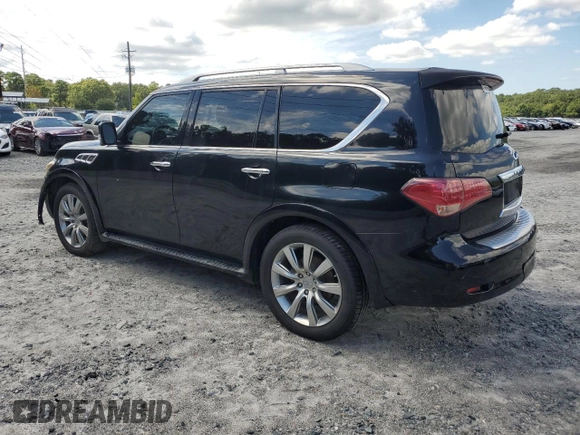 2013 Infiniti QX56 with VIN JN8AZ2NF4D9550326, listed as a Copart auction lot 70516844 with 203,847 mi miles and Salvage Title. Bid and sale history available at carsss.com. Image 2.