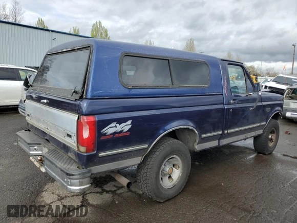 1994 Ford F-150 z VIN 1FTEF14NXRLA62582, wystawiony jako Copart lot #52379715 z przebiegiem 176 792 mil mil oraz Szkoda całkowita • Salvage title. Historia ofert i sprzedaży dostępna na DreamBid. Obrazek 3.