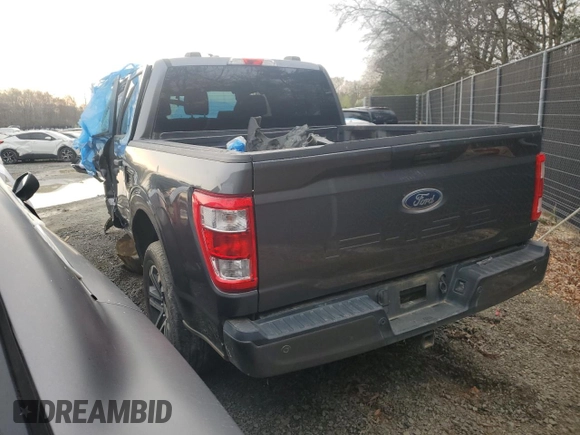 2022 Ford F-150 XL with VIN 1FTFW1E58NFB96650, listed as a Copart auction lot 45778235 with 52,479 mi miles and Salvage Title. Bid and sale history available at carsss.com. Image 2.