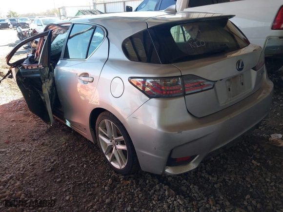 2014 Lexus CT 200h Hybrid with VIN JTHKD5BH7E2195196, listed as a IAAI auction lot 40800167 with 1 mi miles. Bid and sale history available at carsss.com. Image 3.