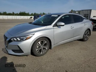2022 Nissan Sentra SV with VIN 3N1AB8CV4NY232766, listed as a Copart auction lot 54456455 with 50,497 mi miles and Salvage Title. Bid and sale history available at carsss.com. Image 1.