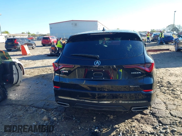 2023 Acura MDX w/A-Spec Package with VIN 5J8YE1H09PL008056, listed as a IAAI auction lot 41856240 with 52,891 mi miles. Bid and sale history available at carsss.com. Image 17.