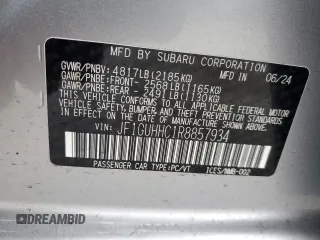 2024 Subaru Impreza RS with VIN JF1GUHHC1R8857934, listed as a Copart auction lot 47049475 with 1,845 mi miles and Salvage Title. Bid and sale history available at carsss.com. Image 13.