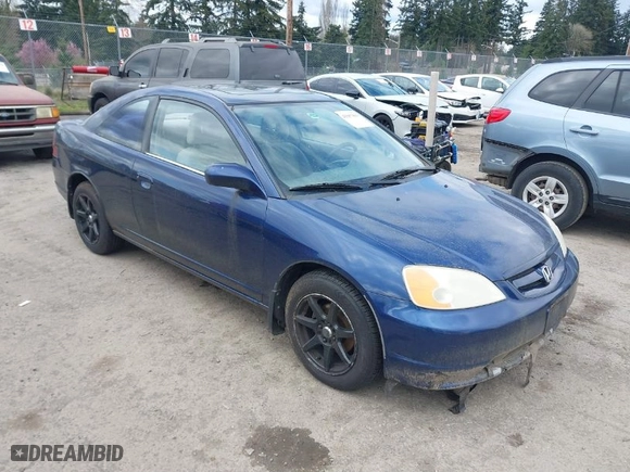 2001 Honda Civic EX with VIN 1HGEM22931L078940, listed as a IAAI auction lot 41957833 with 150,413 mi miles. Bid and sale history available at carsss.com. Image 1.