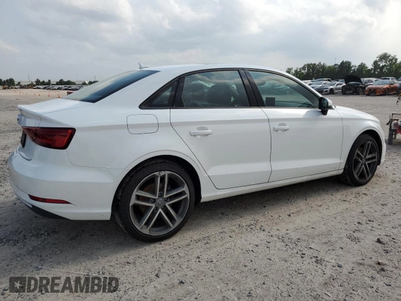 2018 Audi A3 Premium with VIN WAUAUGFF5J1018824, listed as a Copart auction lot 57607604 with 65,062 mi miles and Salvage Title. Bid and sale history available at DreamBid. Image 3.