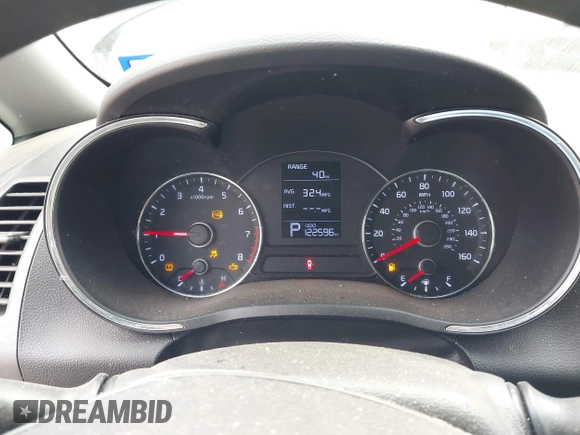 2016 Kia Forte LX with VIN KNAFX4A64G5499881, listed as a IAAI auction lot 42068921 with 122,596 mi miles. Bid and sale history available at carsss.com. Image 7.