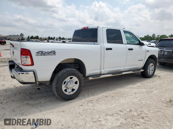 2022 Ram 2500 Tradesman z VIN 3C6UR5CJ6NG373076, wystawiony jako Copart lot #55130025 z przebiegiem 46 317 mil mil oraz Szkoda całkowita • Salvage title. Historia ofert i sprzedaży dostępna na DreamBid. Obrazek 3.