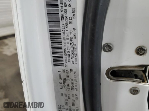 2016 Ram 2500 Tradesman с VIN 3C6UR5HL5GG252536, выставлен на аукционе Copart как лот 51802085 с пробегом 205 028 миль миль и Списание • Salvage title. История ставок и продаж доступна на DreamBid. Изображение 12.
