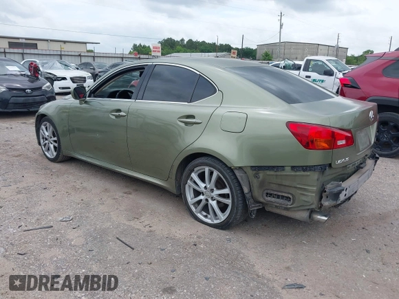 2006 Lexus IS 250 z VIN JTHBK262665003759, wystawiony jako IAAI lot #42134225 z przebiegiem 251 742 mil mil oraz . Historia ofert i sprzedaży dostępna na DreamBid. Obrazek 3.