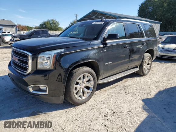 2017 GMC Yukon SLE with VIN 1GKS1AKC5HR221558, listed as a Copart auction lot 82817444 with 166,083 mi miles and Salvage Title. Bid and sale history available at carsss.com. Image 1.