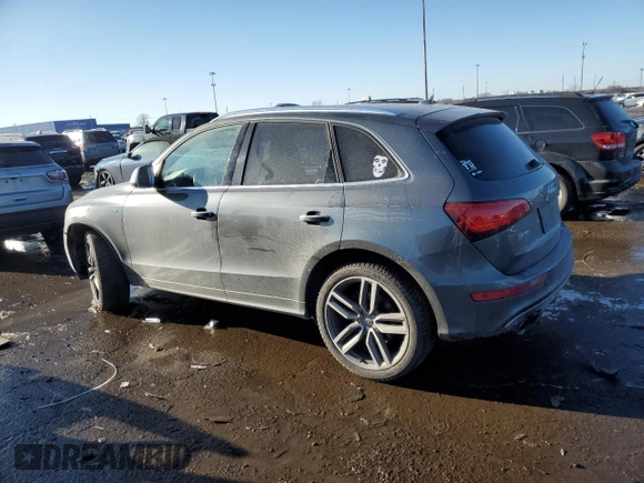 2016 Audi SQ5 3.0T Technik with VIN WA1LCAFPXGA081750, listed as a Copart auction lot 44308075 with 84,983 mi miles and Clean Title. Bid and sale history available at carsss.com. Image 2.