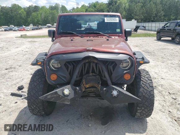 2007 Jeep Wrangler Unlimited X with VIN 1J4GA39187L161451, listed as a Copart auction lot 55280905 with 214,660 mi miles and Salvage Title. Bid and sale history available at DreamBid. Image 5.