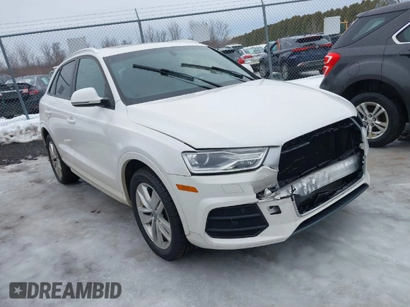 2017 Audi Q3 Premium z VIN WA1BCCFS4HR016424, wystawiony jako IAAI lot #41627278 z przebiegiem 60 028 mil mil oraz . Historia ofert i sprzedaży dostępna na DreamBid. Obrazek 1.