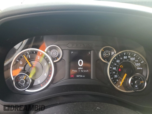 2019 Ram 3500 Big Horn with VIN 3C63RRLL5KG580607, listed as a Copart auction lot 42511005 with 84,754 mi miles and Salvage Title. Bid and sale history available at carsss.com. Image 9.