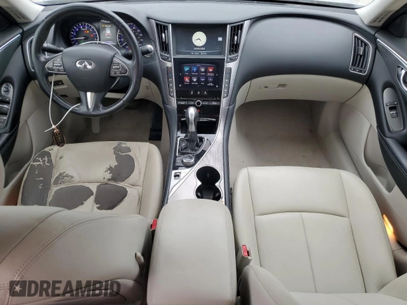 2014 Infiniti Q50 with VIN JN1BV7AP5EM678499, listed as a Copart auction lot 47460365 with 84,286 mi miles and Salvage Title. Bid and sale history available at carsss.com. Image 8.