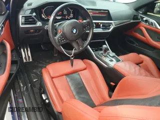 2023 BMW M4 Competition xDrive with VIN WBS43AZ04PCL39055, listed as a Copart auction lot 59285034 with 29,554 mi miles and Non Repairable. Bid and sale history available at carsss.com. Image 8.