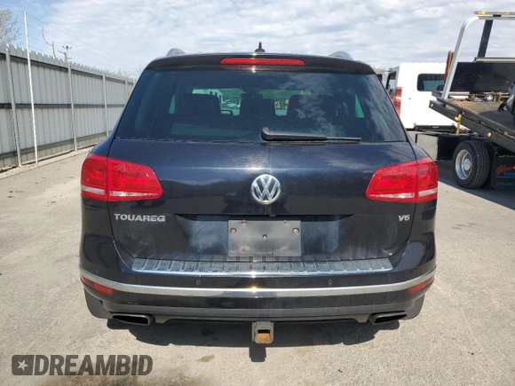 2017 Volkswagen Touareg Sport with VIN WVGEF7BP9HD004779, listed as a Copart auction lot 53530135 with 224,866 mi miles and Clean Title. Bid and sale history available at DreamBid. Image 6.