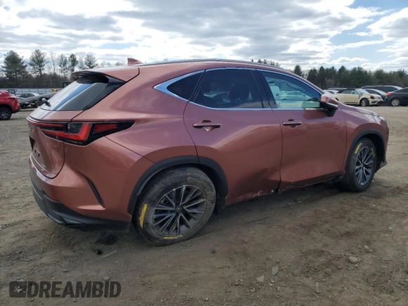 2025 Lexus NX 350 z VIN 2T2AGCEZ0SC065105, wystawiony jako Copart lot #50727115 z przebiegiem 5 389 mil mil oraz Szkoda całkowita • Salvage title. Historia ofert i sprzedaży dostępna na DreamBid. Obrazek 3.