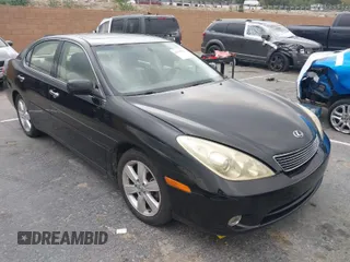 2005 Lexus ES 330 with VIN JTHBA30G055134407, listed as a IAAI auction lot 41777575 with 104,468 mi miles. Bid and sale history available at carsss.com. Image 1.