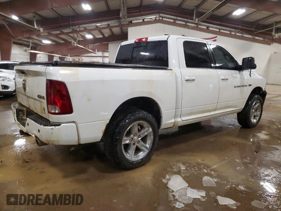 2012 Ram 1500 Sport with VIN 1C6RD7MT7CS204447, listed as a Copart auction lot 88131245 with 128,427 mi miles and Clean title. Bid and sale history available at DreamBid. Image 3.