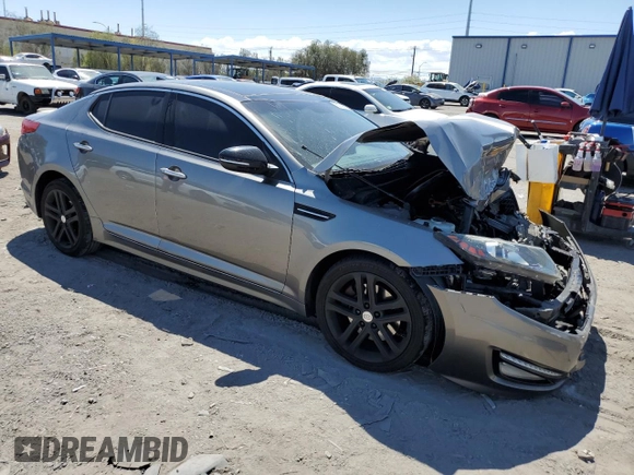 2013 Kia Optima SX with VIN 5XXGR4A62DG154244, listed as a Copart auction lot 55768695 with 92,345 mi miles and Salvage title. Bid and sale history available at DreamBid. Image 4.